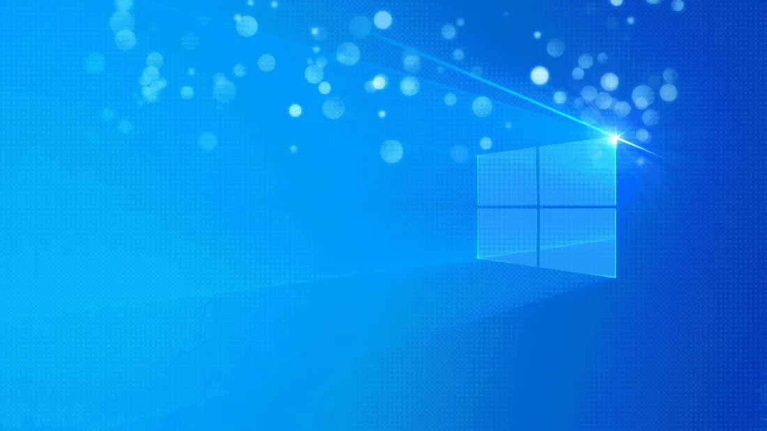 4kWindows系统壁纸｜蓝色光斑背景图片 - 简约桌面「哲风壁纸」