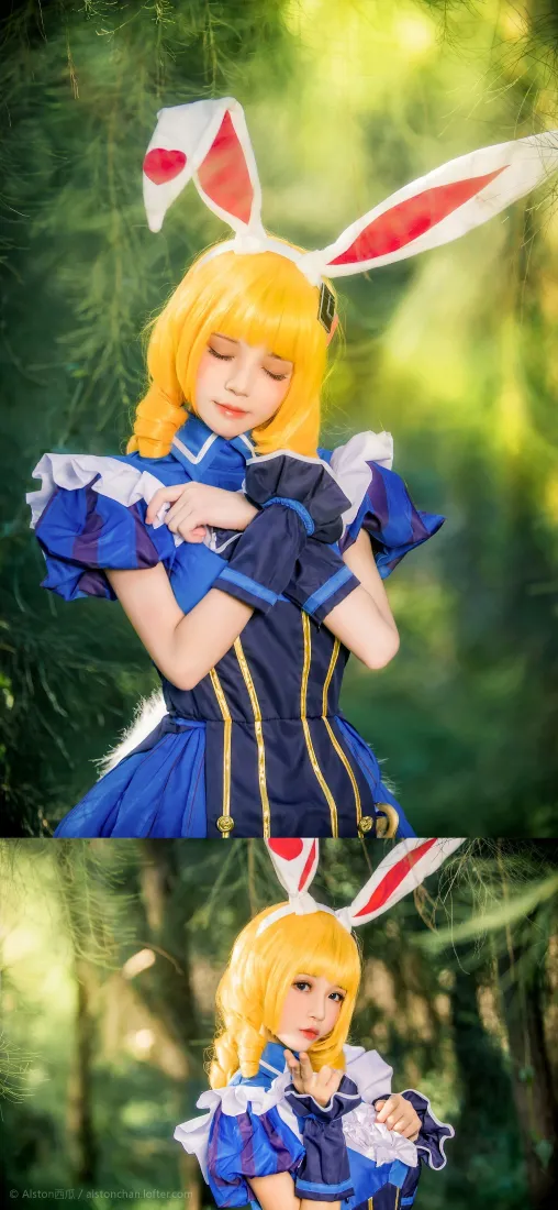 妲己仙境爱丽丝手机壁纸｜树林背景图片 - 桜桃喵cosplay「哲风壁纸」