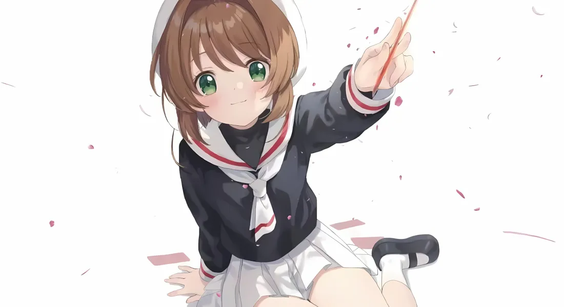 2k木之本樱壁纸｜水手服少女背景图片 - 魔卡少女樱「哲风壁纸」