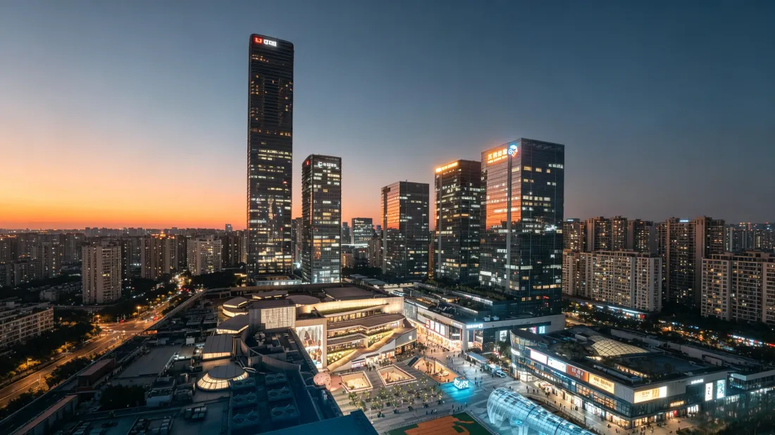 3k城市天际线壁纸｜黄昏摩天楼背景图片 - 都市日落风景「哲风壁纸」