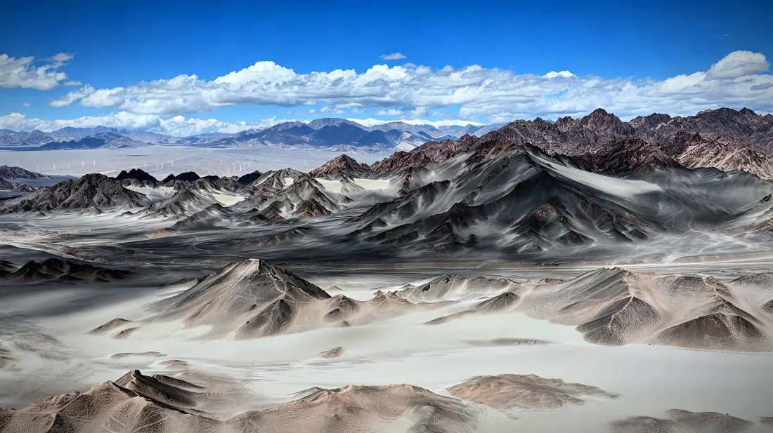 4k黑独山壁纸｜西北青甘环线航拍背景图片 - 华跃旅拍风光「哲风壁纸」