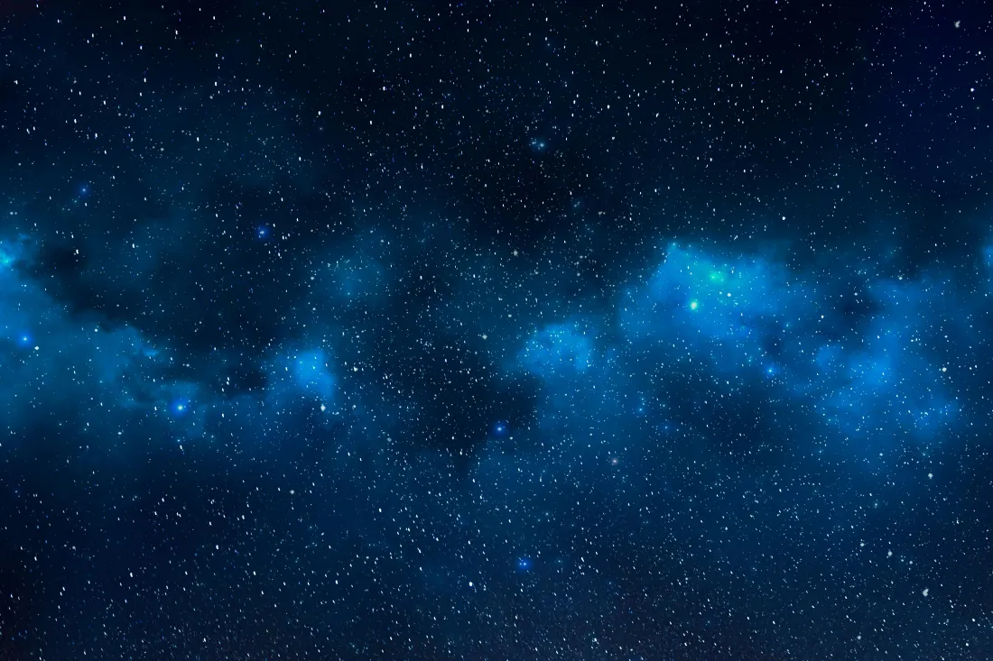 6k星空壁纸｜蓝色星云背景图片 - 浩瀚夜空「哲风壁纸」