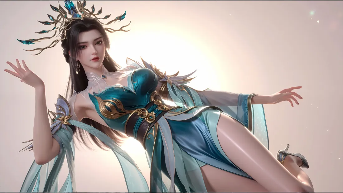 6k青萝壁纸｜3D国漫古风背景图片 - 百炼成神绝美女性角色「哲风壁纸」