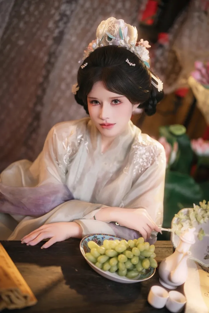 古风汉服美女手机壁纸｜室内国风背景图片 - 清冷氛围感「哲风壁纸」