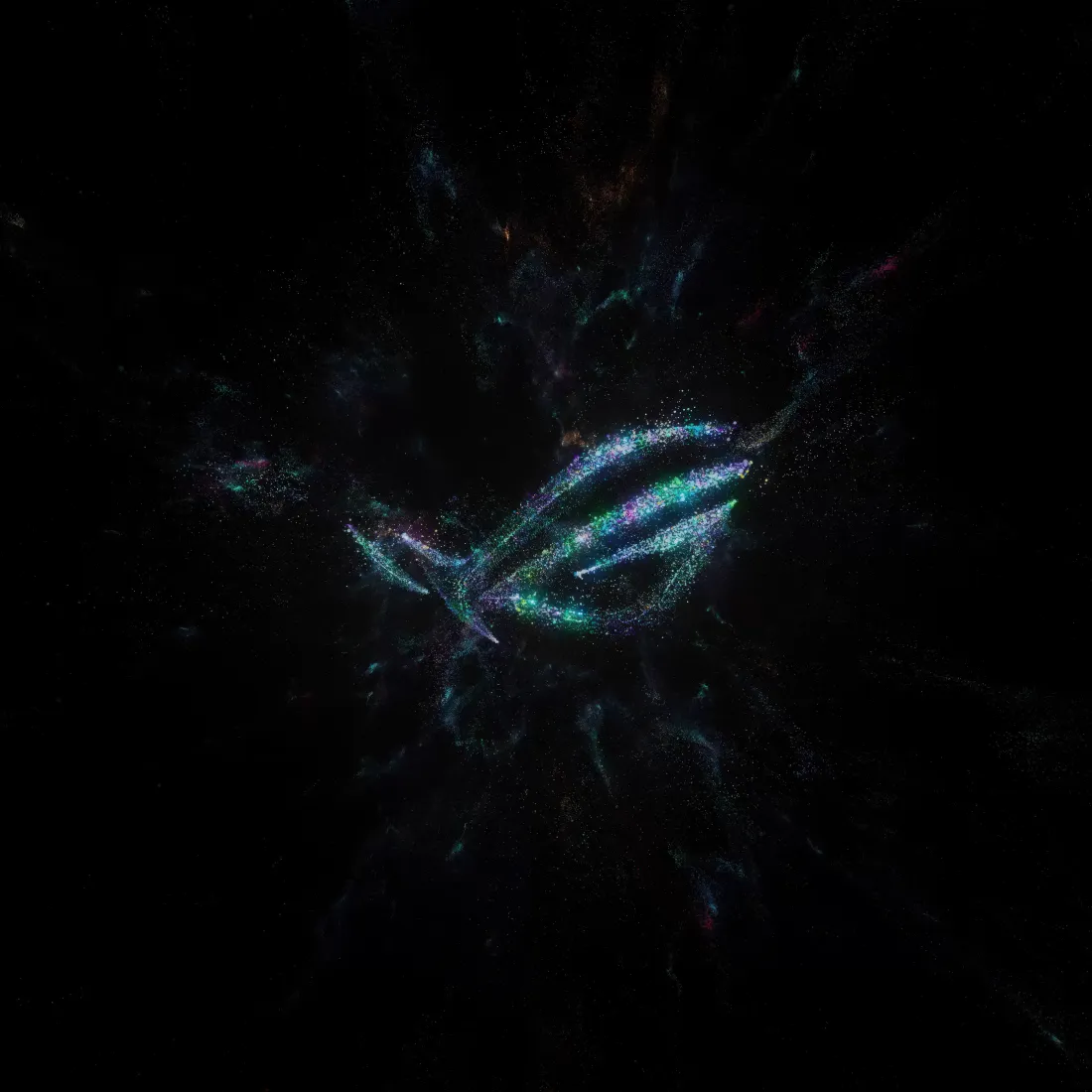 AOC科幻logo手机壁纸｜蓝色发光背景图片 - 未来科技风「哲风壁纸」