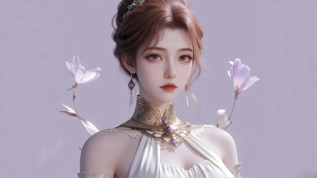 6k橘子壁纸｜斗罗大陆背景图片 - 绝世唐门古风女角色「哲风壁纸」