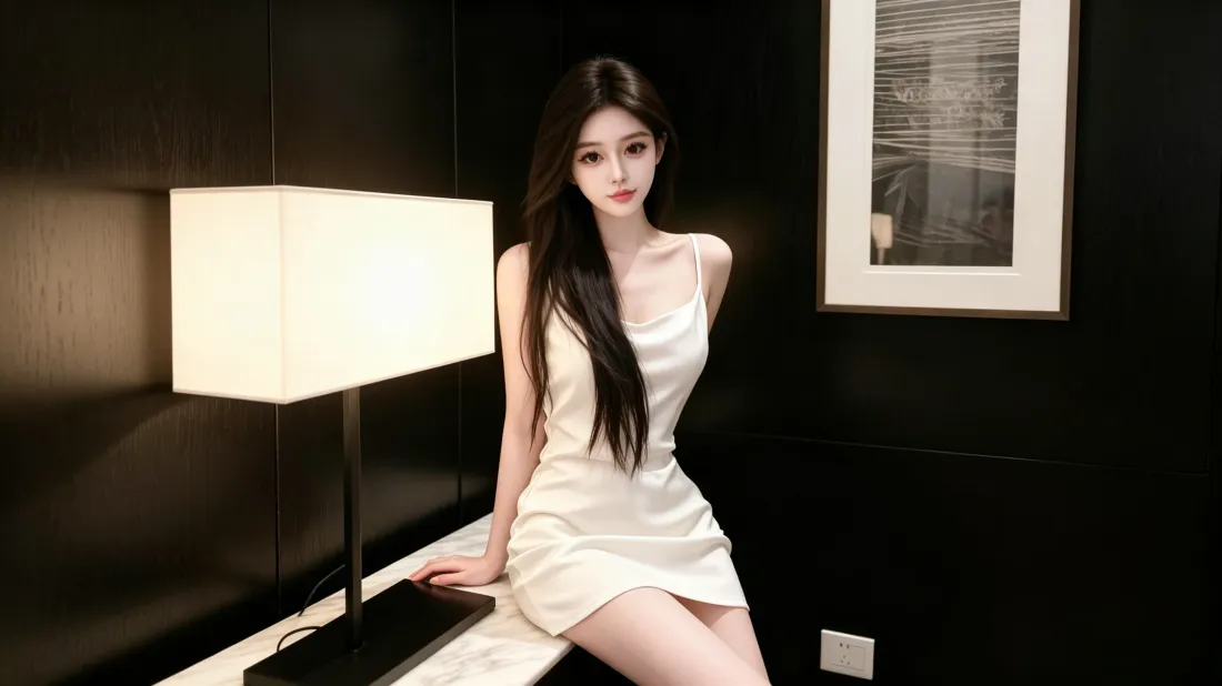 3k气质美女壁纸｜简约室内背景图片 - 时尚穿搭写真「哲风壁纸」