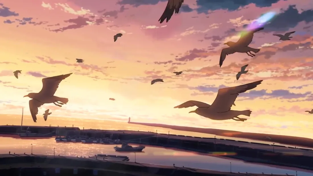 2k海鸥壁纸｜黄昏海面背景图片 - 夕阳飞鸟剪影「哲风壁纸」