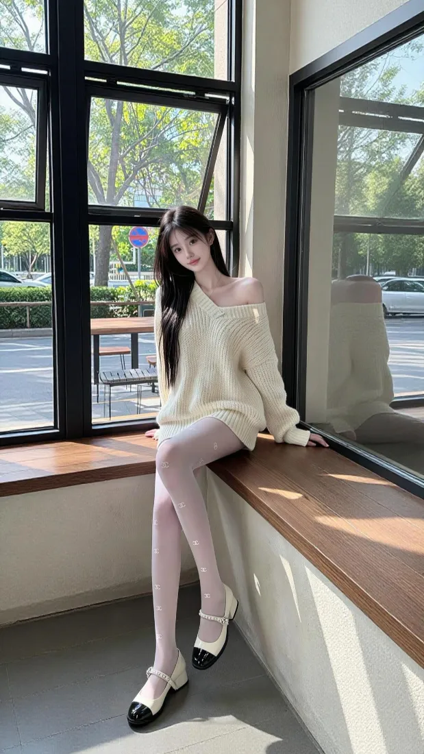 长发美女手机壁纸｜室内窗边背景图片 - 清新好看「哲风壁纸」