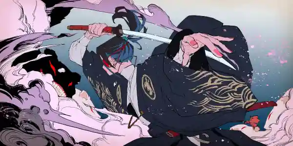 2k和服壁纸-武士刀 - 武士-动漫女孩热门的壁纸「哲风壁纸」
