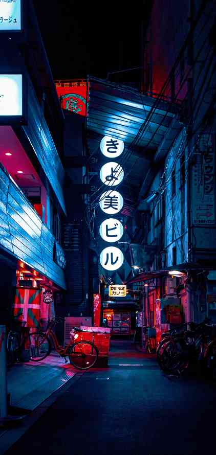 4k东京壁纸 - 庞克 - 车灯 - 轮胎「哲风壁纸」