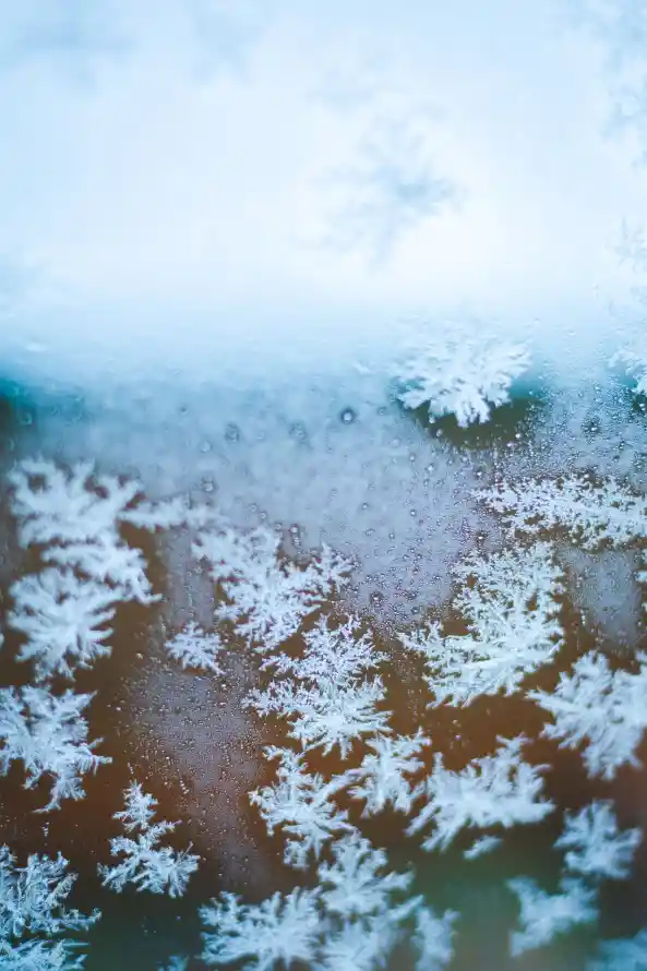 《冬天》手机壁纸-雪花图片-冻结背景-装饰品「哲风壁纸」