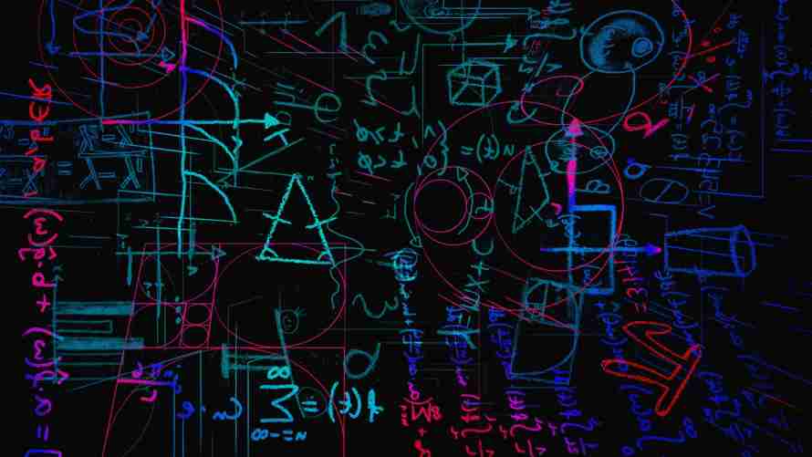 2k公式壁纸-黑色的壁纸和化学-数学公式免费下载「哲风壁纸」