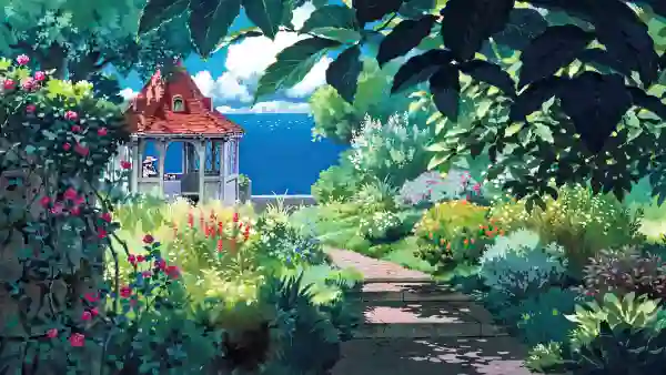 2k4K壁纸-动画片壁纸和云-斑驳的阳光免费下载「哲风壁纸」