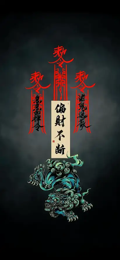 4k符咒壁纸 - 中华元素 - 手机壁纸 - wallpaper「哲风壁纸」