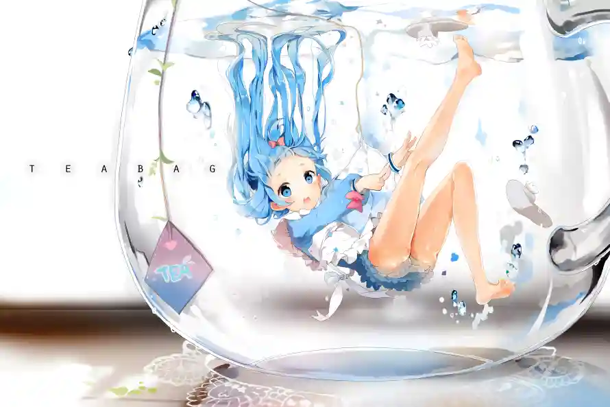 5k水下壁纸-小初音与清澈-壁纸分享「哲风壁纸」