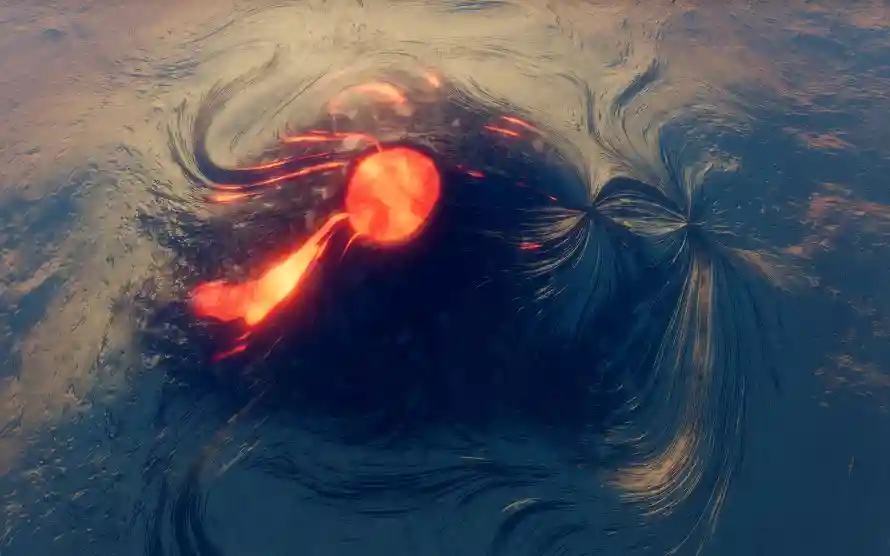 2k卫星壁纸-太空视角壁纸和火山-热门的壁纸「哲风壁纸」