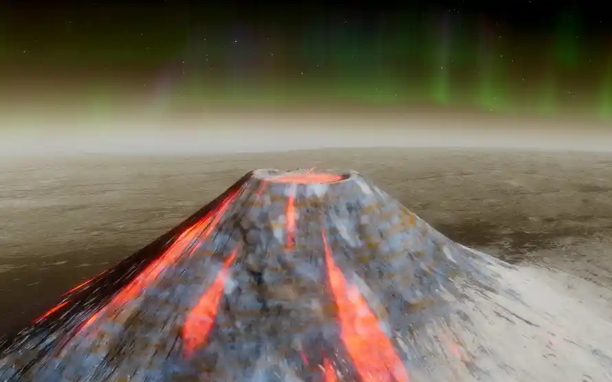 2k极光壁纸-火山与-热门的壁纸「哲风壁纸」
