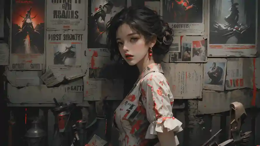 4k女生壁纸-报纸墙 - -壁纸推荐「哲风壁纸」