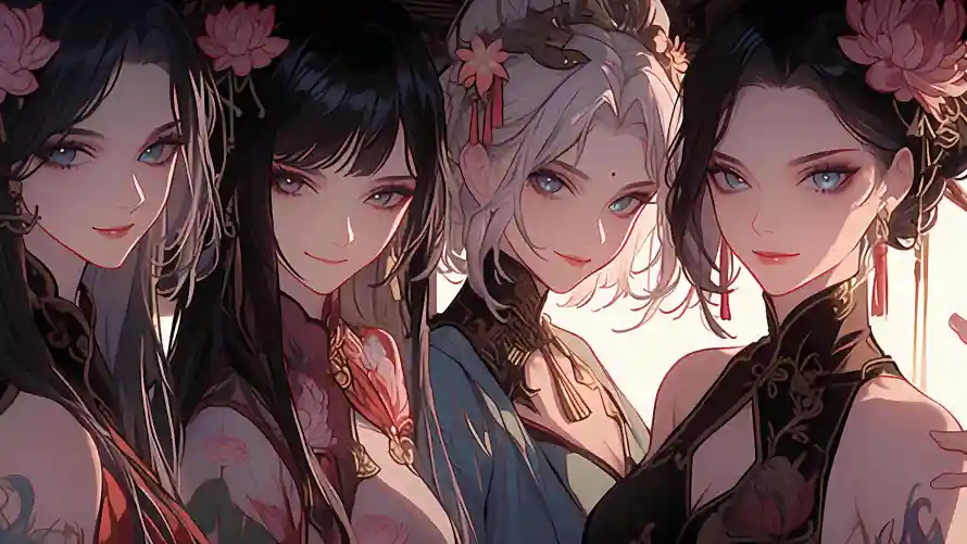4k插画壁纸-公/出水芙蓉 - -热门的壁纸「哲风壁纸」