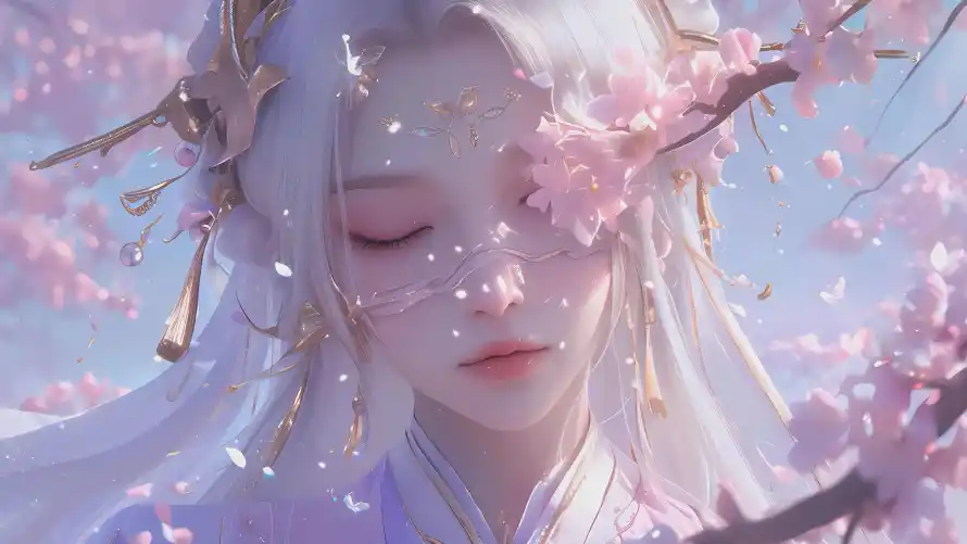 4k插画壁纸-花/出水芙蓉 - -壁纸分享「哲风壁纸」