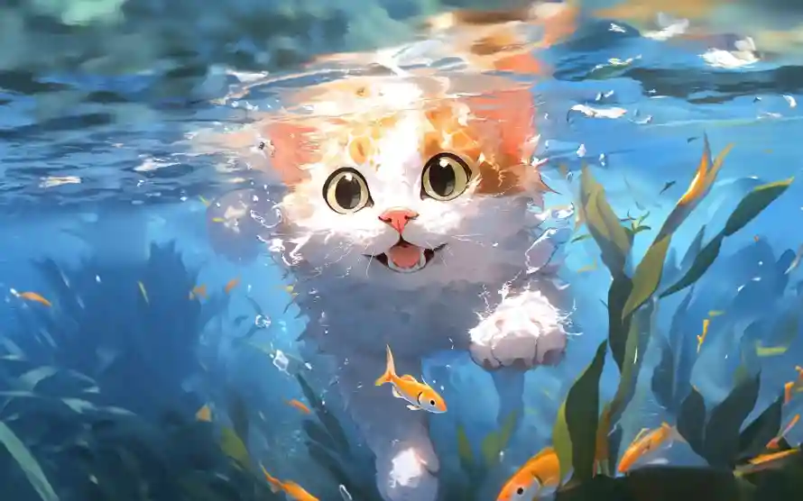 2k动漫壁纸-可爱猫与-壁纸推荐「哲风壁纸」