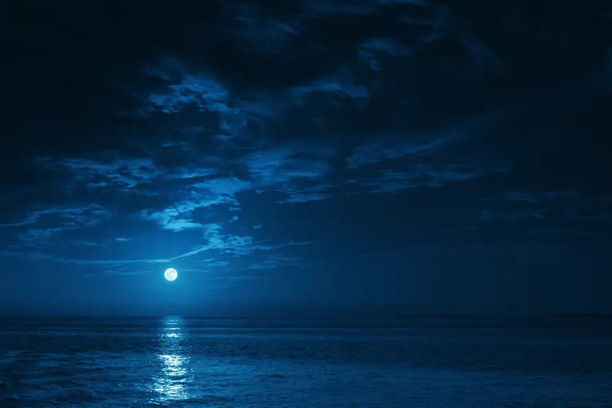 8k夜晚壁纸-大海 - -壁纸推荐「哲风壁纸」