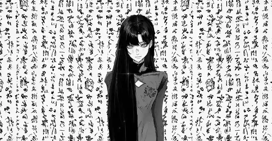 3k精选壁纸-字体背景和高冷美女-免费下载「哲风壁纸」