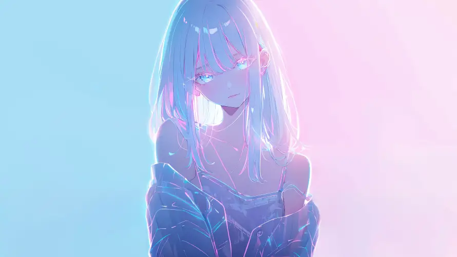4k插画壁纸-女孩子就要闪闪发光壁纸和重粒子测试图-热门的壁纸「哲风壁纸」
