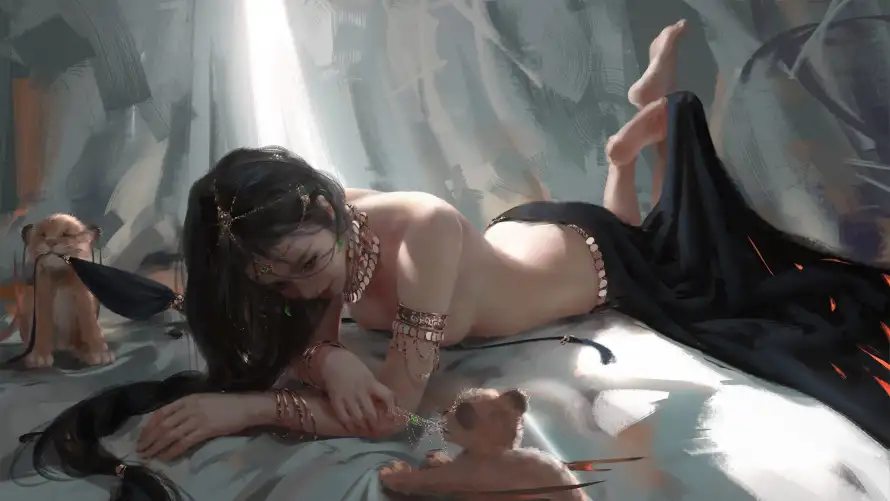 2k美女壁纸-鬼刀风铃 - -壁纸推荐「哲风壁纸」