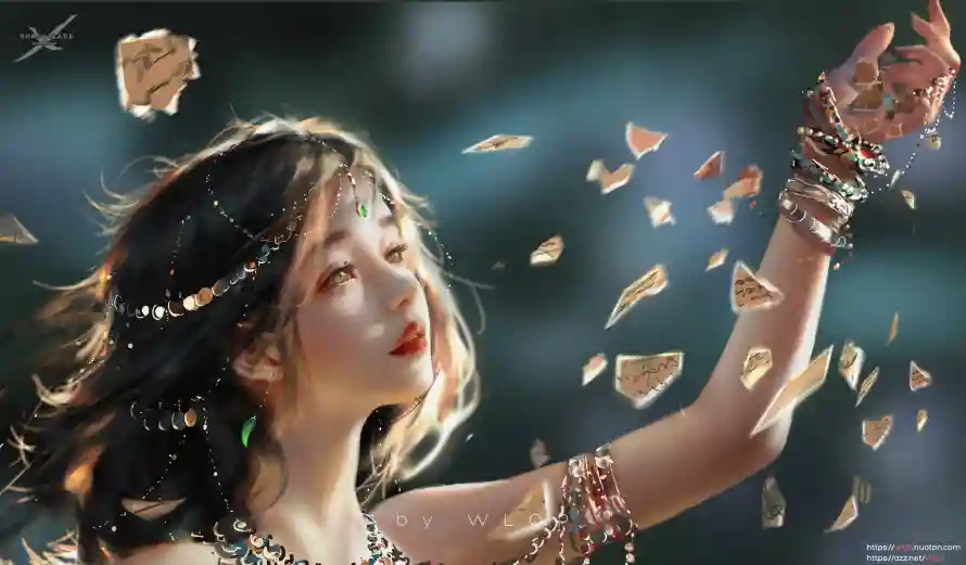 2k美女壁纸-鬼刀风铃和-壁纸分享「哲风壁纸」