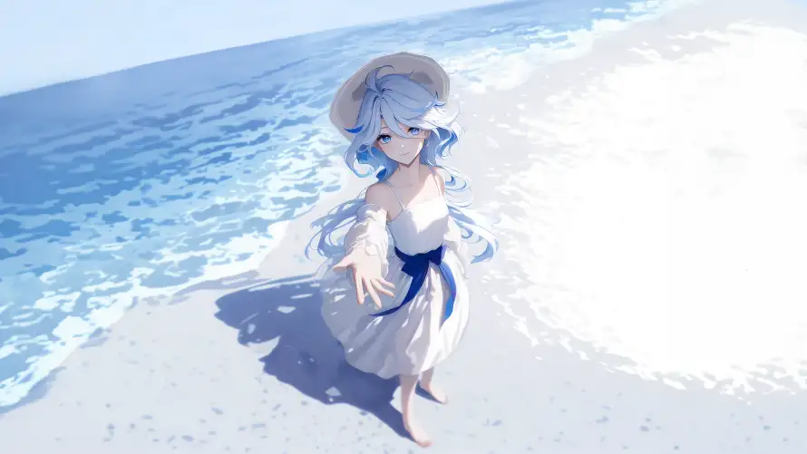4k插画壁纸-海/出水芙蓉和-壁纸推荐「哲风壁纸」