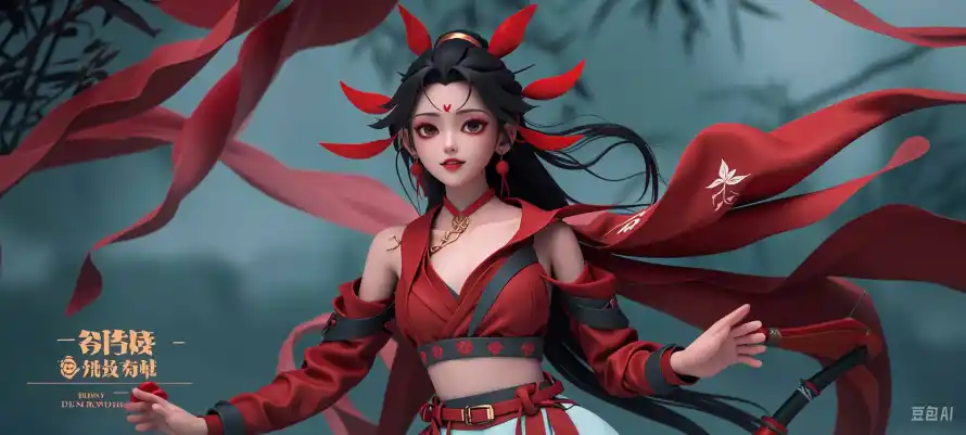 3k杀手壁纸-红衣女主与-热门的壁纸「哲风壁纸」