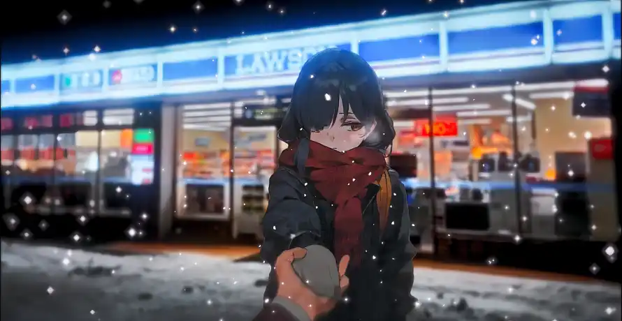 5k冬日壁纸-少女与-热门的壁纸「哲风壁纸」