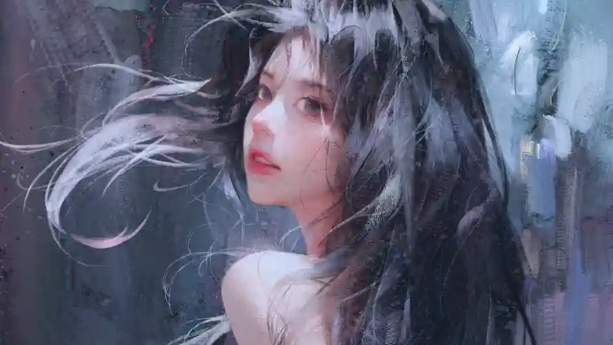 2k素描壁纸-美好和美女-壁纸分享「哲风壁纸」