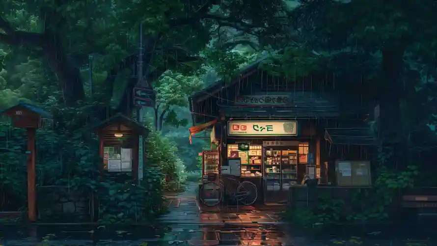 4k下雨壁纸-绿色护眼和商店-免费下载「哲风壁纸」