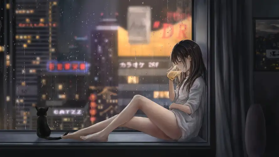 4k窗外壁纸-雨和-热门的壁纸「哲风壁纸」
