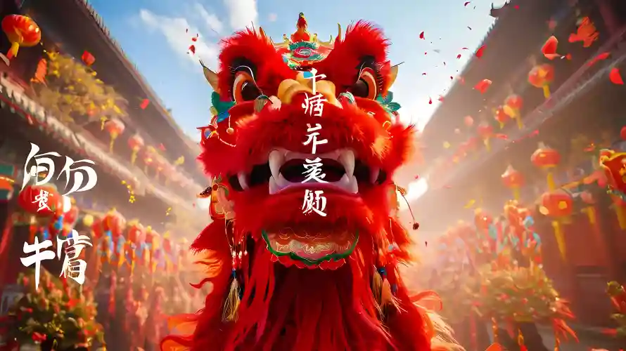 3k喜庆壁纸-中国文化壁纸和舞狮-热门的壁纸「哲风壁纸」