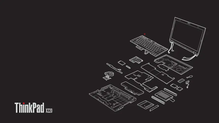 2k小黑壁纸-ThinkPad和-免费下载「哲风壁纸」