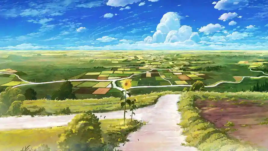 2k田园壁纸-田园小径 - 绿色-绿色田野免费下载「哲风壁纸」