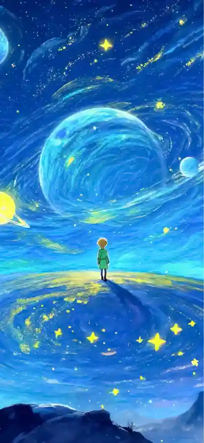 4k二次元壁纸 - 小王子 - 梦幻星空 - wallpaper「哲风壁纸」