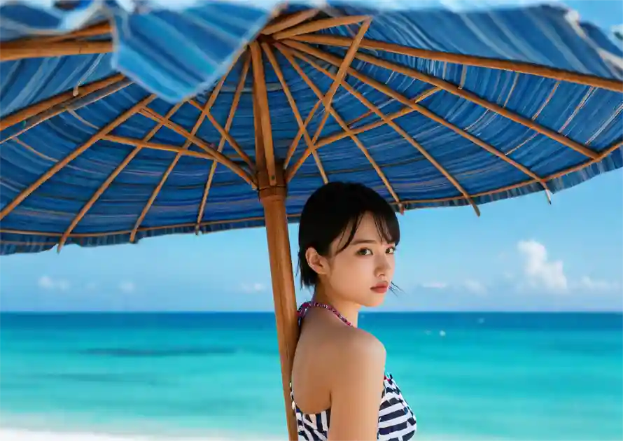 2k海边壁纸-今田爱樱与美女-免费下载「哲风壁纸」