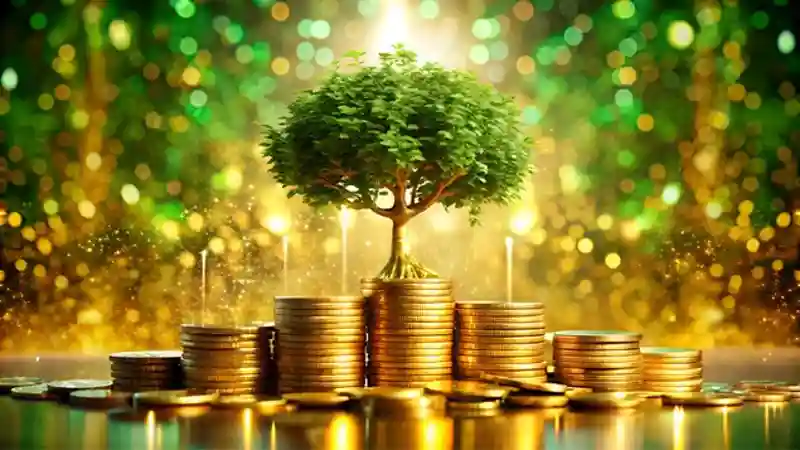 求一张4K电脑壁纸，主题“幸运草，财富，金币，” - 壁纸图片2