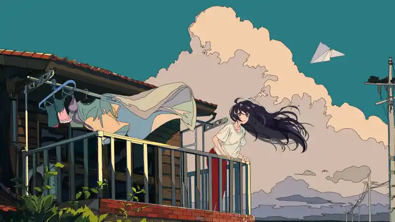 球同画风壁纸（有种宫崎骏电影的感觉） - 壁纸图片1