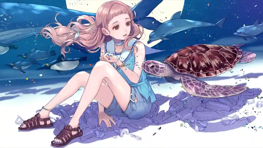 2k女孩壁纸-二次元与少女动漫-治愈插画「哲风壁纸」