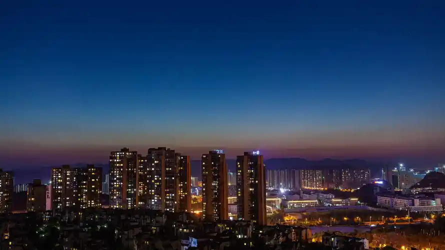3k自然壁纸-夜景风光 - 风景-暮色城市壁纸分享「哲风壁纸」
