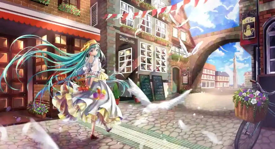 3k初音壁纸-二次元和初音未来-动漫插画「哲风壁纸」