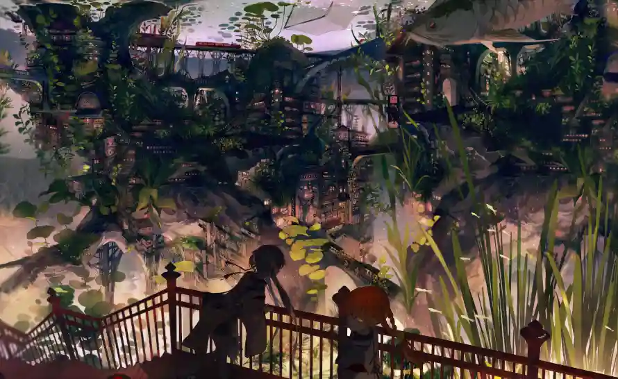 3k场景壁纸-二次元壁纸和人物剪影-动漫背景「哲风壁纸」