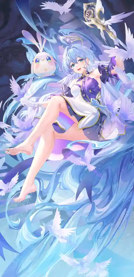 4k动漫壁纸 - 可爱 - 动漫插画 - 梦幻少女「哲风壁纸」