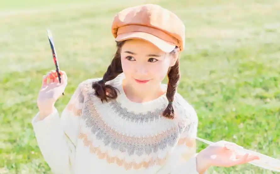 2k清纯壁纸-双马尾壁纸和美女-户外写真热门的壁纸「哲风壁纸」